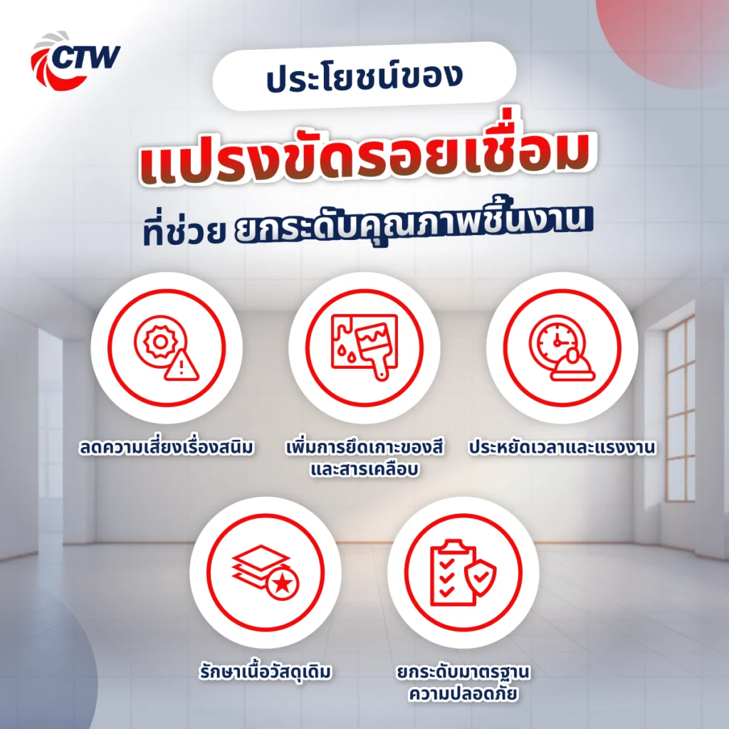 ประโยชน์ของแปรงขัดรอยเชื่อมที่ช่วยยกระดับคุณภาพชิ้นงาน