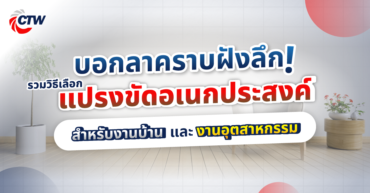 บอกลาคราบฝังลึก! รวมวิธีเลือกแปรงขัดอเนกประสงค์สำหรับงานบ้านและงานอุตสาหกรรม